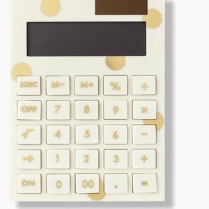 Kate Spade Gold Dot Calculator (NWT)